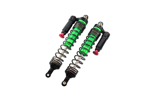 Aluminum 6061-T6 Rear L-Shape Piggy Back (Built-In Piston Spring) Adjustable Spring Dampers 139mm For Traxxas 1:7 Unlimited Desert Racer UDR Pro-Scale 4X4 (#85076-4) Upgrades - Green