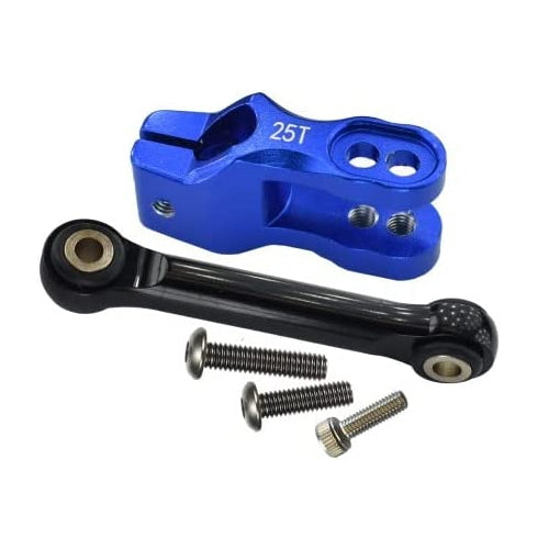 Aluminum 6061-T6 Servo Horn With Tie Rods For Traxxas Unlimited Desert Racer UDR 4X4 85076-4 - 5Pc Set Blue