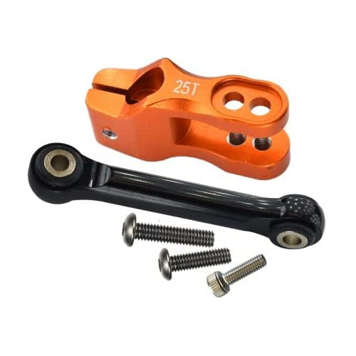 Aluminum 6061-T6 Servo Horn With Tie Rods For Traxxas Unlimited Desert Racer UDR 4X4 85076-4 - 5Pc Set Orange