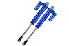 Traxxas Unlimited Desert Racer 4X4 (#85076-4) Aluminum Rear L-Shape Internal Damper (160mm) - 2Pc Set Blue