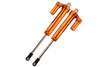 Traxxas Unlimited Desert Racer 4X4 (#85076-4) Aluminum Rear L-Shape Internal Damper (160mm) - 2Pc Set Orange