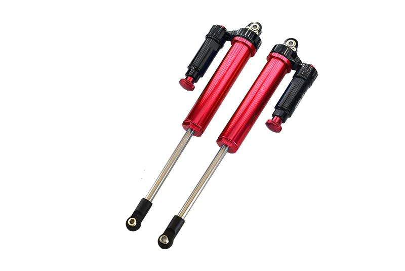 Aluminum 6061-T6 Rear L-Shape Piggy Back (Built-In Piston) Internal Damper 160mm For Traxxas 1:7 Unlimited Desert Racer UDR Pro-Scale 4X4 (#85076-4) Upgrades - Red