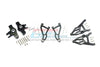 Traxxas Unlimited Desert Racer 4X4 (#85076-4) Aluminum Front Upper & Lower Arms + Knuckle Arms Set - 28Pc Set Black