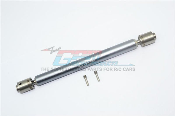 Traxxas Unlimited Desert Racer 4X4 (#85076-4) Stainless Steel #304 + Aluminum Rear Drive Shaft - 1Pc Set Gray Silver