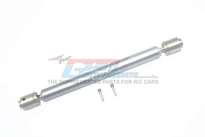 Traxxas Unlimited Desert Racer 4X4 (#85076-4) Stainless Steel #304 + Aluminum Rear Drive Shaft - 1Pc Set Silver