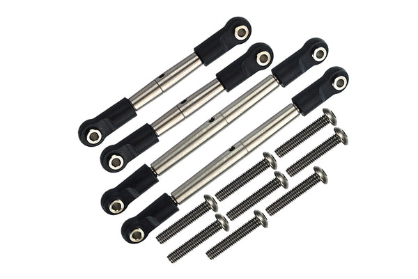 Traxxas Unlimited Desert Racer 4X4 (#85076-4) Stainless Steel #304 Adjustable Supportive Tie Rod For Anti-Roll Bar - 4Pc Set