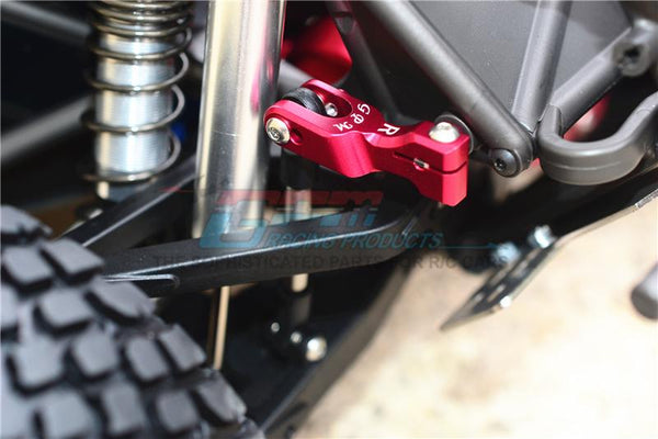 GPM Bras De Suspension Supérieur Avant Aluminium - Pièces Upgrade Traxxas Unlimited Desert Racer 4X4 (#85076-4) - Set Bleu 8 Pièces