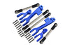 Traxxas Unlimited Desert Racer 4X4 (#85076-4) Aluminum Front & Rear Sway Bar & Stainless Steel Linkage - 8Pc Set Blue