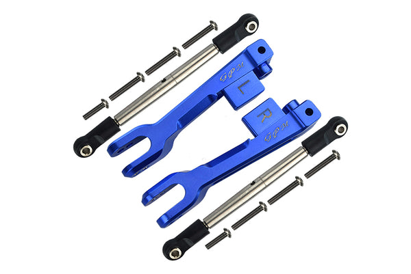 Traxxas Unlimited Desert Racer 4X4 (#85076-4) Aluminum Rear Sway Bar & Stainless Steel Linkage - 4Pc Set Blue