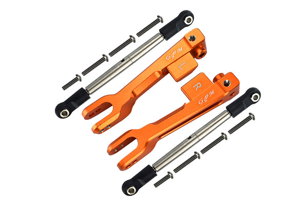 Traxxas Unlimited Desert Racer 4X4 (#85076-4) Aluminum Rear Sway Bar & Stainless Steel Linkage - 4Pc Set Orange