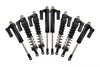 Traxxas Unlimited Desert Racer 4X4 (#85076-4) Aluminum Front+Rear L-Shape Piggy Back Damper - 8Pc Set Black