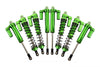 Traxxas Unlimited Desert Racer 4X4 (#85076-4) Aluminum Front+Rear L-Shape Piggy Back Damper - 8Pc Set Green
