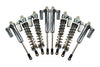 Traxxas Unlimited Desert Racer 4X4 (#85076-4) Aluminum Front+Rear L-Shape Piggy Back Damper - 8Pc Set Gray Silver
