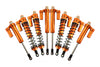Traxxas Unlimited Desert Racer 4X4 (#85076-4) Aluminum Front+Rear L-Shape Piggy Back Damper - 8Pc Set Orange