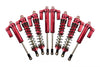 Traxxas Unlimited Desert Racer 4X4 (#85076-4) Aluminum Front+Rear L-Shape Piggy Back Damper - 8Pc Set Red