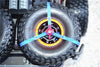 R/C Scale Accessories : Spare Tire Tie Down For Traxxas 1/7 Unlimited Desert Racer -2Pc Set Blue