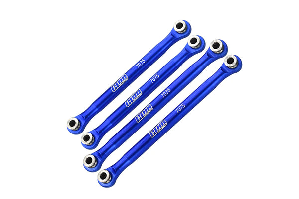 Axial 1/18 UTB18 Capra 4WD Unlimited Trail Buggy AXI01002 Aluminum 7075-T6 Front Upper & Rear Upper Links Tie Rods - Blue