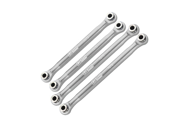 Axial 1/18 UTB18 Capra 4WD Unlimited Trail Buggy AXI01002 Aluminum 7075-T6 Front Upper & Rear Upper Links Tie Rods - Silver