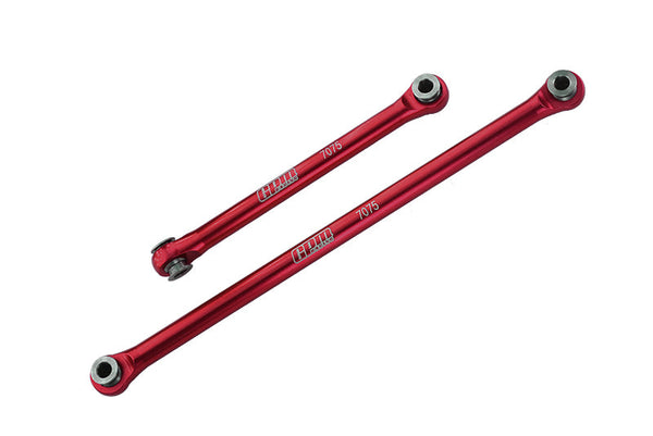 Axial 1/18 UTB18 Capra 4WD Unlimited Trail Buggy AXI01002 Aluminum 7075-T6 Front Steering Link Rods - Red