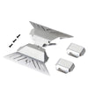 Stainless Steel Axle Protector Chassis Armor Skid Plate For RC Crawler Axial Capra 1.9 UTB AXI03004 Upgrade Parts - Silver