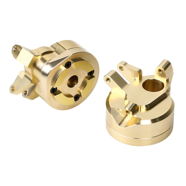 Brass Portal Steering Knuckle Housing Set for 1:10 RC Crawler SCX10 III AXI03007 Jeep Wrangler JL - 2Pcs Set