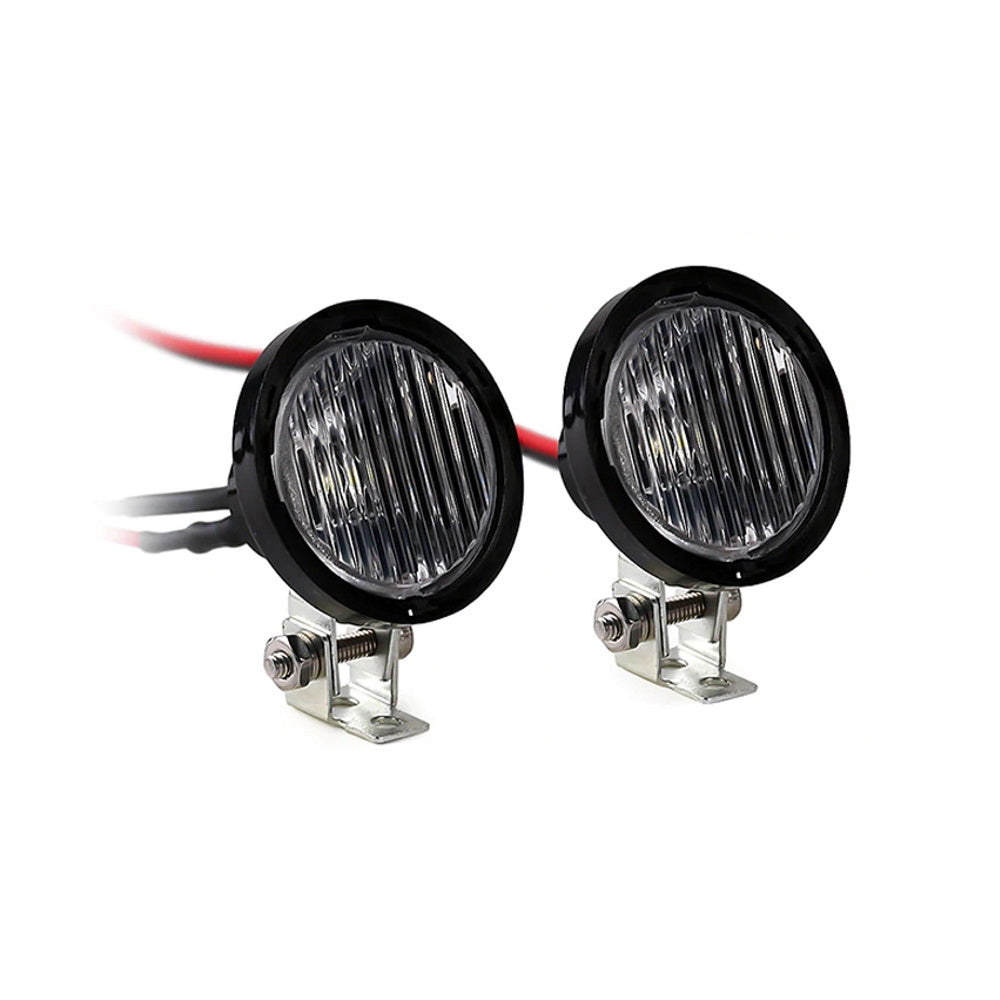 RC Car Round LED Lights Headlights Spotlight  for 1/10 RC Crawler Axial Traxxas TRX4 TRX6 SCX10 90046 Wraith RR10 MST Redcat