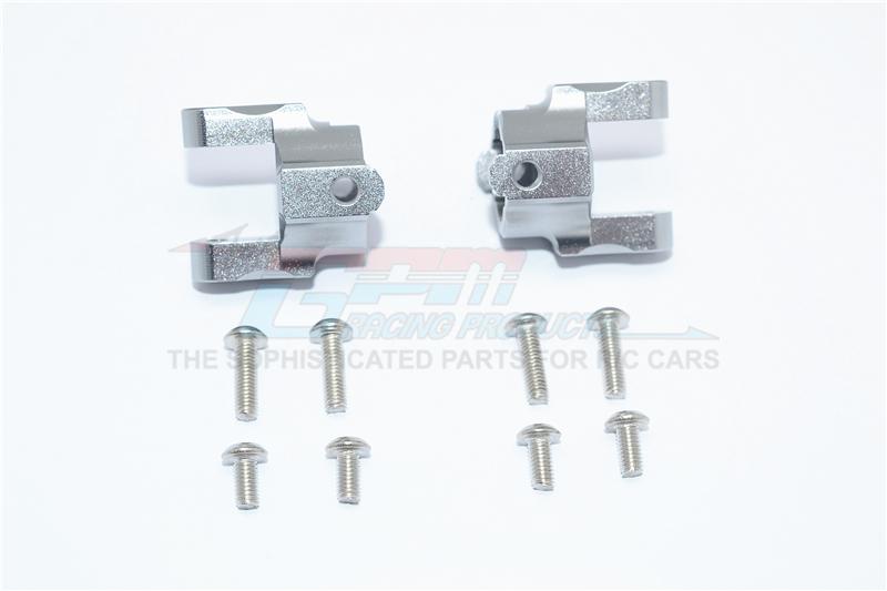HPI Venture Toyota FJ Cruiser Aluminum Front C Hubs - 1Pr Set Gray Silver