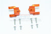 HPI Venture Toyota FJ Cruiser Aluminum Front C Hubs - 1Pr Set Orange