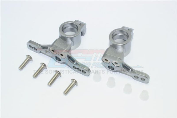 HPI Venture Toyota FJ Cruiser Aluminum Adjustable Front Knuckle Arm - 1Pr Set Gray Silver