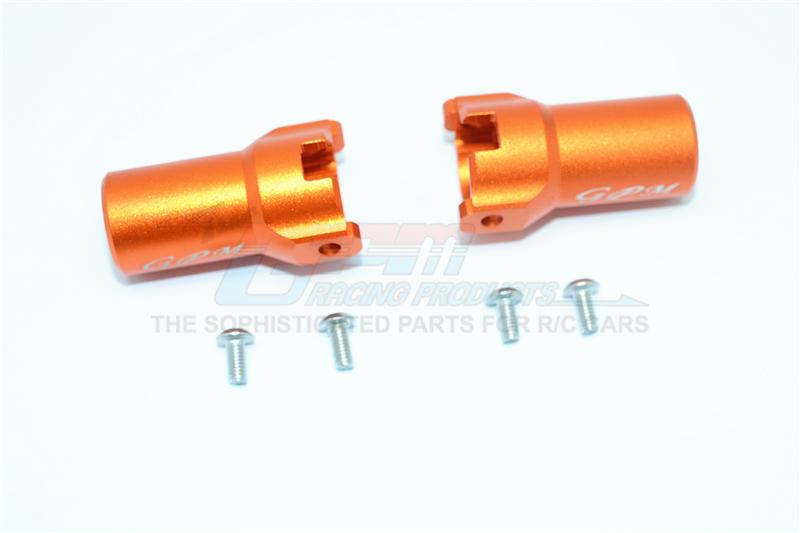 HPI Venture Toyota FJ Cruiser Aluminum Rear Axle Adapter - 1Pr Set Orange