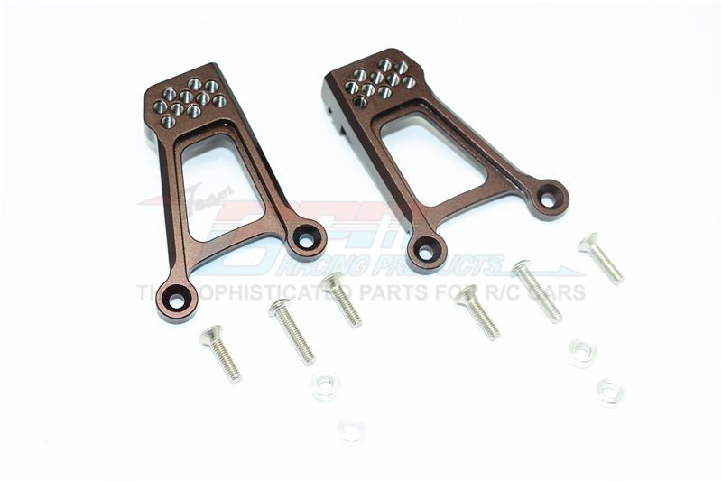 HPI Venture Toyota FJ Cruiser Aluminum Adjustable Front Damper Mount - 1Pr Set Brown