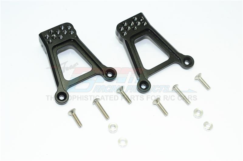 HPI Venture Toyota FJ Cruiser Aluminum Adjustable Rear Damper Mount - 1Pr Set Black