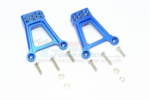 HPI Venture Toyota FJ Cruiser Aluminum Adjustable Rear Damper Mount - 1Pr Set Blue