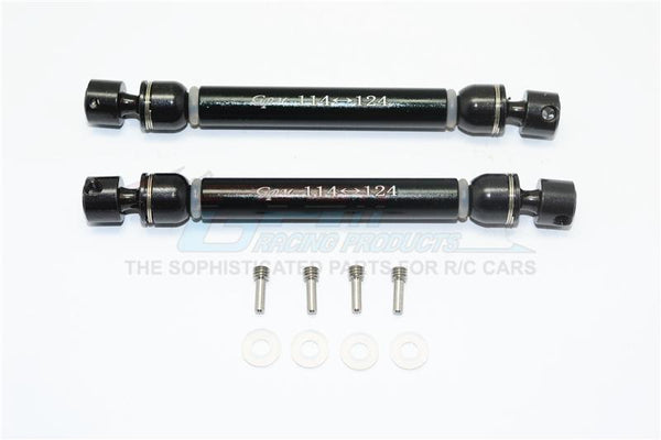 HPI Venture Toyota FJ Cruiser Aluminum + Steel Front / Rear CVD Main Shafts - 1Pr Set Black