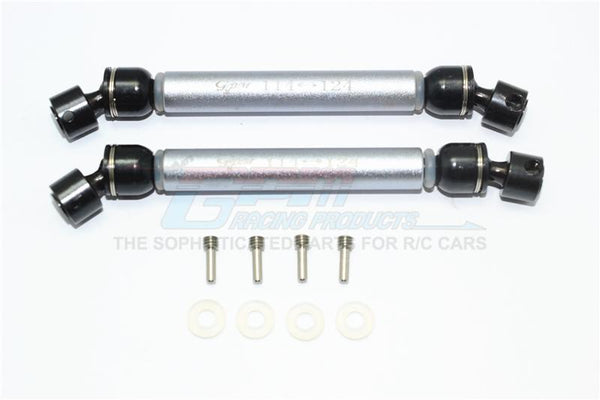 HPI Venture Toyota FJ Cruiser Aluminum + Steel Front / Rear CVD Main Shafts - 1Pr Set Gray Silver