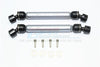 HPI Venture Toyota FJ Cruiser Aluminum + Steel Front / Rear CVD Main Shafts - 1Pr Set Gray Silver