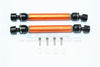 HPI Venture Toyota FJ Cruiser Aluminum + Steel Front / Rear CVD Main Shafts - 1Pr Set Orange