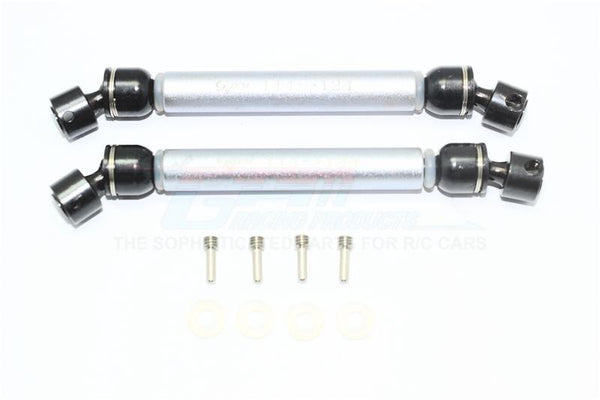 HPI Venture Toyota FJ Cruiser Aluminum + Steel Front / Rear CVD Main Shafts - 1Pr Set Silver