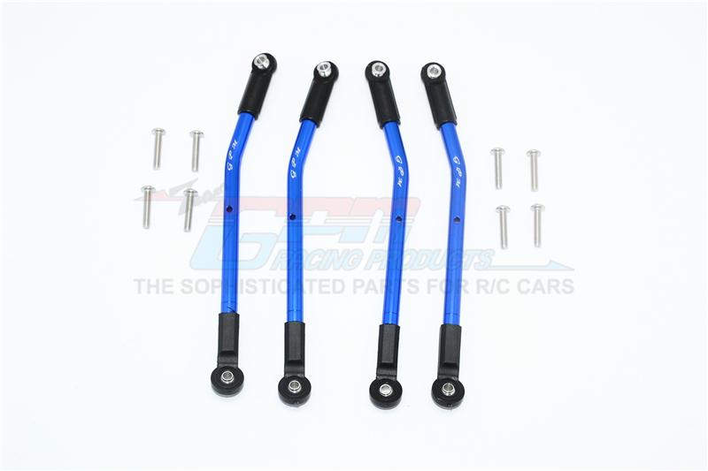 HPI Venture Toyota FJ Cruiser Aluminum Adjustable Suspension Links - 4Pc Set Blue