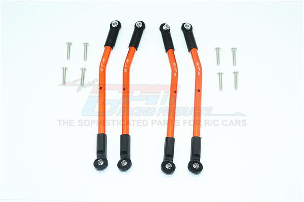 HPI Venture Toyota FJ Cruiser Aluminum Adjustable Suspension Links - 4Pc Set Orange