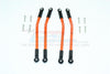 HPI Venture Toyota FJ Cruiser Aluminum Adjustable Suspension Links - 4Pc Set Orange