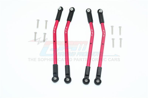 HPI Venture Toyota FJ Cruiser Aluminum Adjustable Suspension Links - 4Pc Set Red