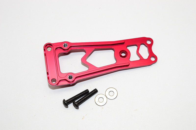 Vaterra Twin Hammers Aluminum Top Brace Plate With Standoff Posts - 1 Set Red