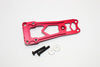 Vaterra Twin Hammers Aluminum Top Brace Plate With Standoff Posts - 1 Set Red