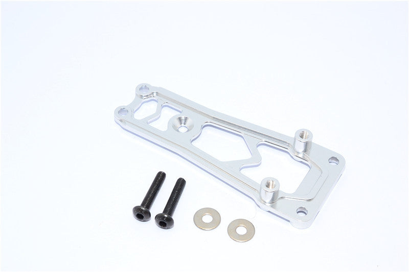 Vaterra Twin Hammers Aluminum Top Brace Plate With Standoff Posts - 1 Set Silver