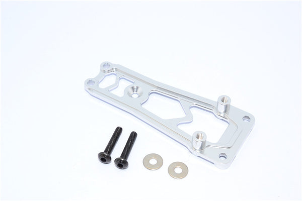 Vaterra Twin Hammers Aluminum Top Brace Plate With Standoff Posts - 1 Set Silver