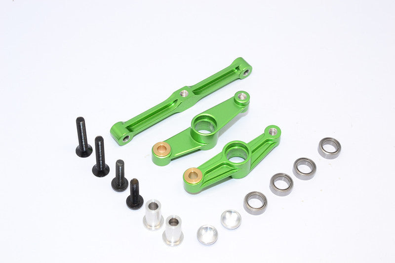 Vaterra 2012 Nissan GTR Aluminum Steering Assembly - 1 Set Green