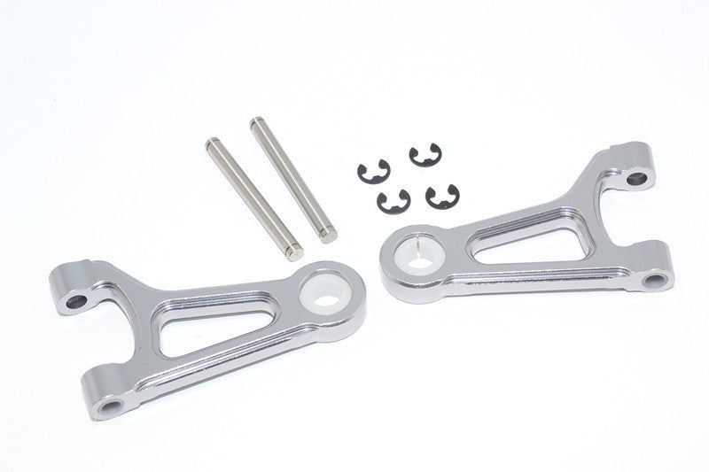 Vaterra 2012 Nissan GTR Aluminum Rear Upper Arm - 1Pr Gray Silver