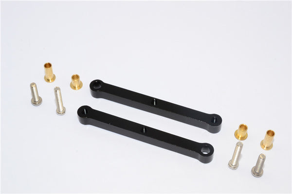 Tamiya Wild Dagger Aluminum Front Camber Set - 1Pr Black