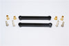 Tamiya Wild Dagger Aluminum Front Camber Set - 1Pr Black